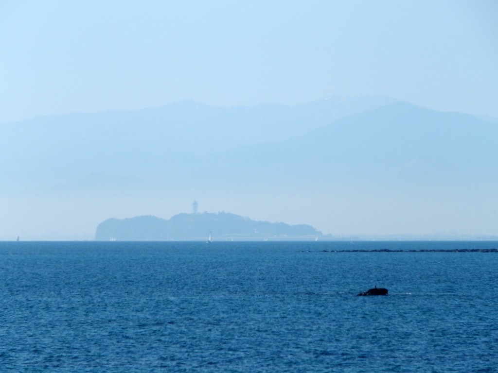 江の島と丹沢