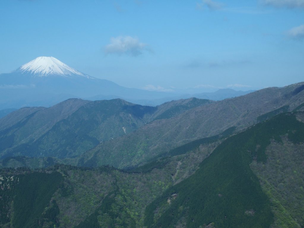 富士山と南アルプス