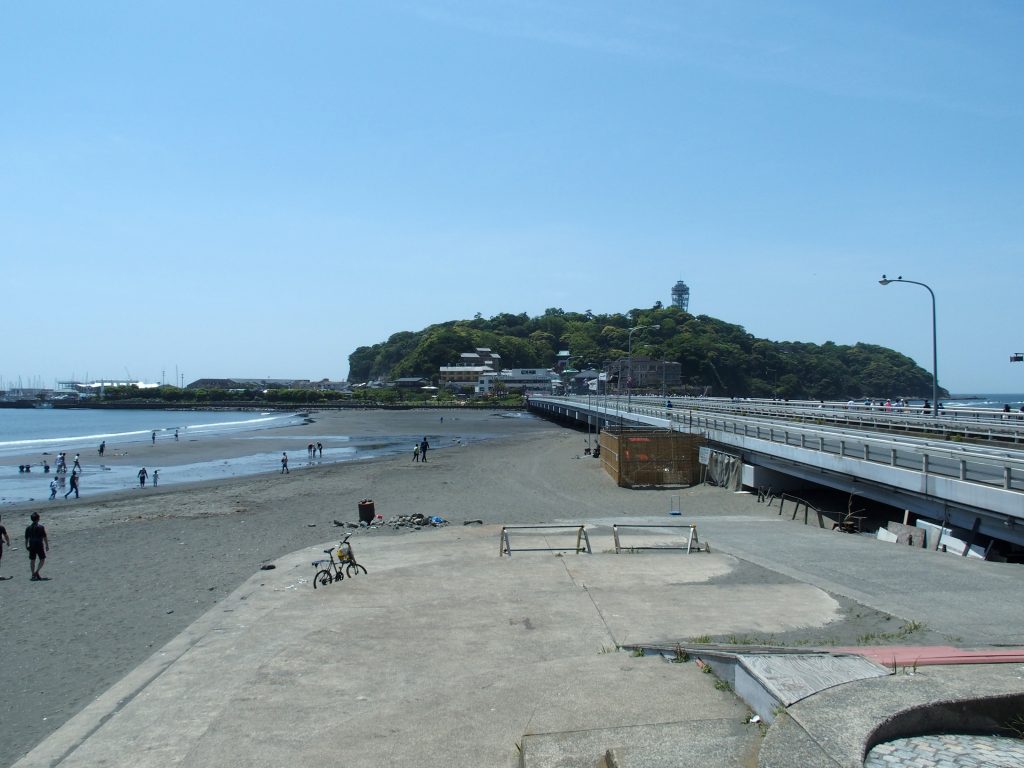 江ノ島大橋とトンボロ