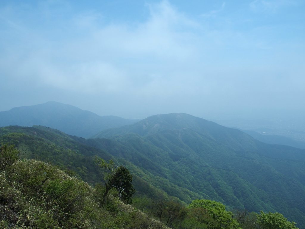 大山と三ノ塔、表尾根