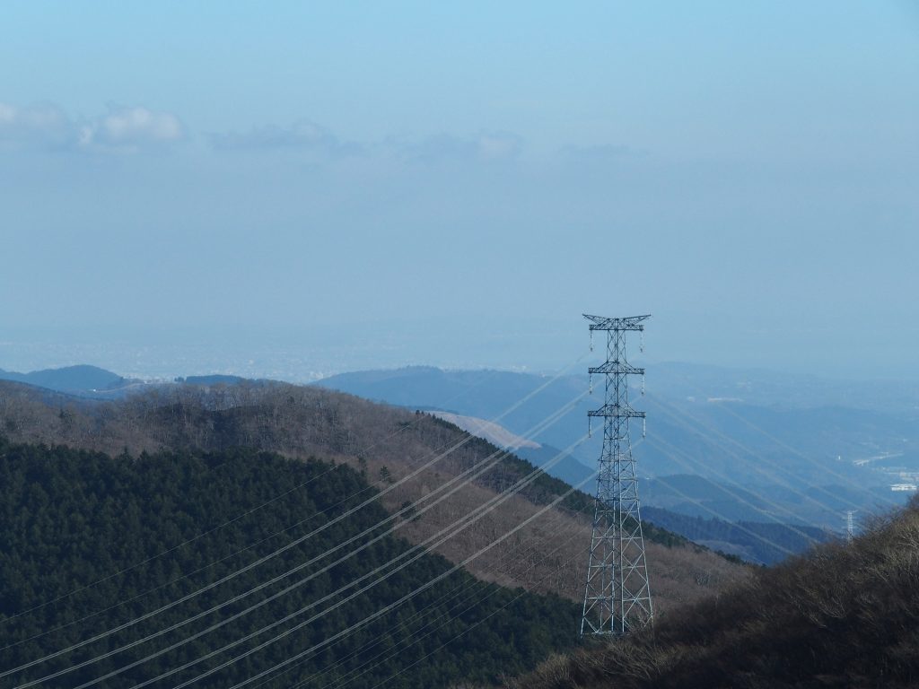 三国峠付近からの相模湾