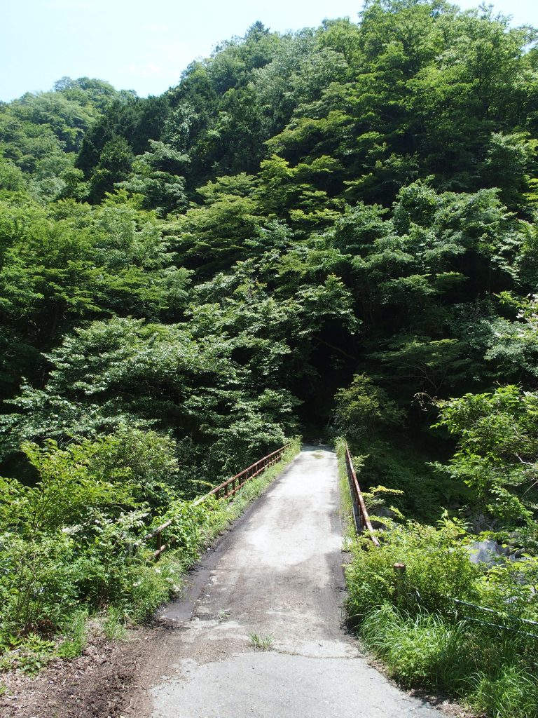 ユーシン渓谷の橋