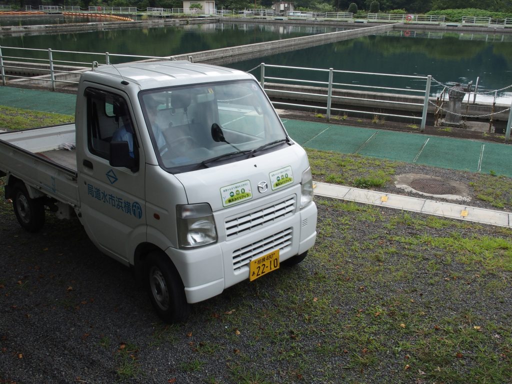 横浜市の作業車