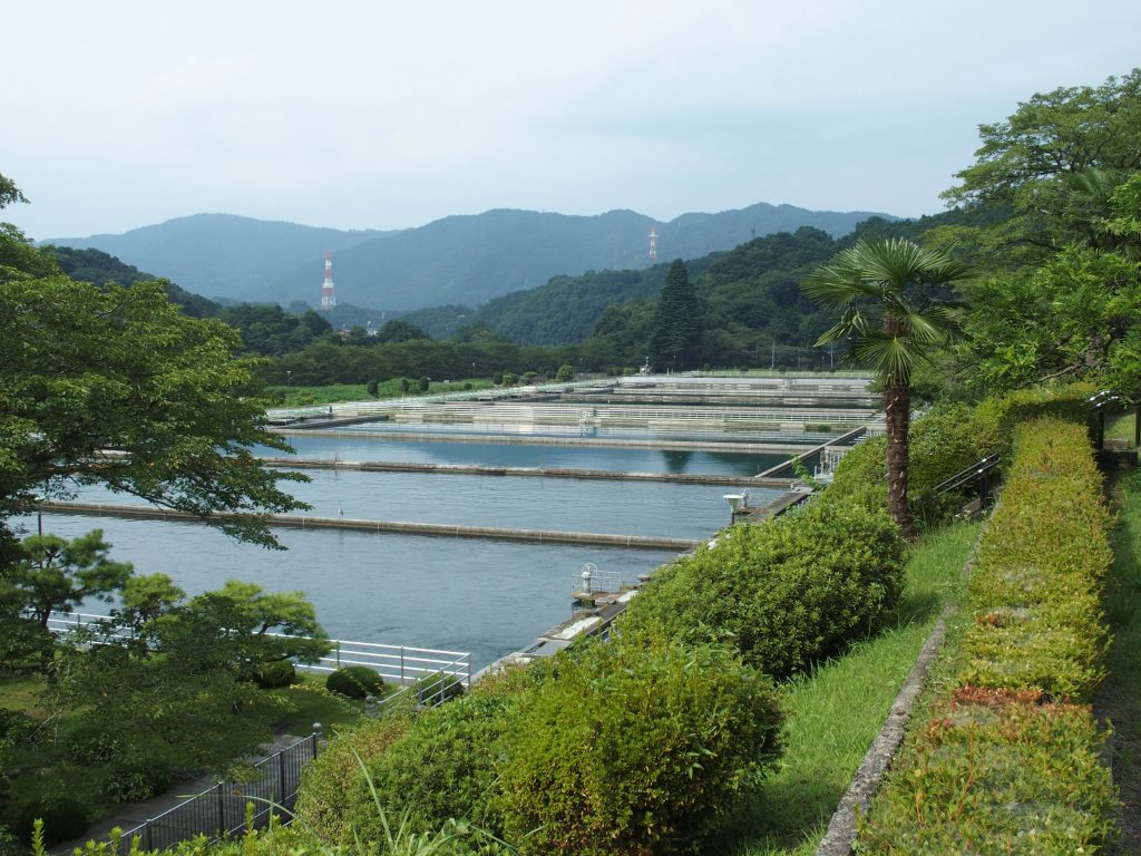 沈殿池は第1池から第5池まである