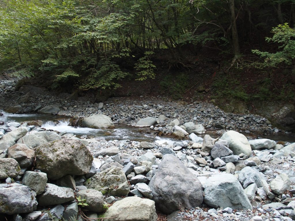 2回目の徒渉地点