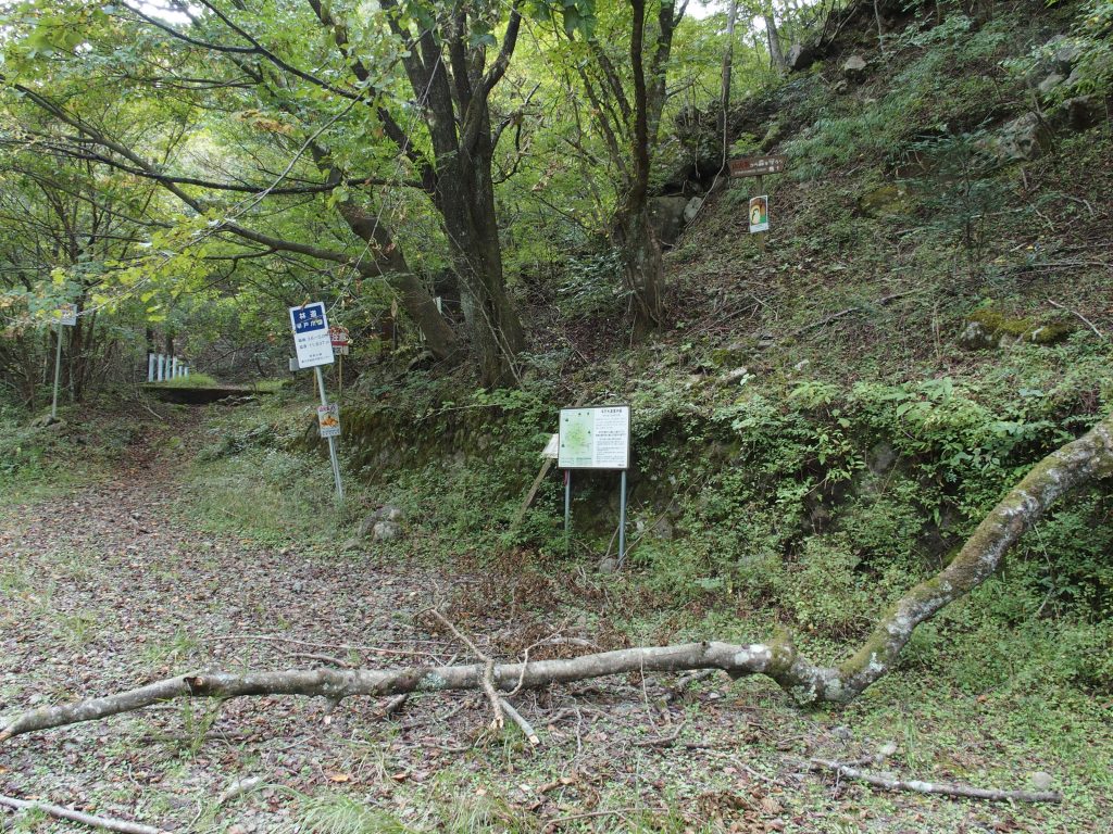 伝道という地点は広場になっている