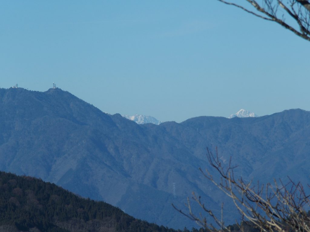 八ヶ岳方面の山並み