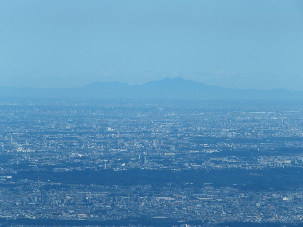 関東平野、筑波山