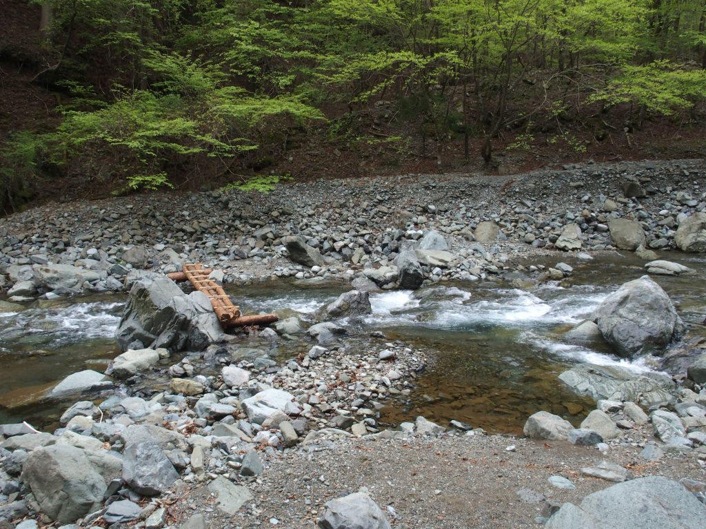 比較的川幅が広く、増水したらどうなるかは分からない