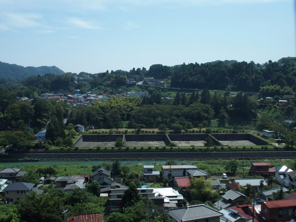 水源地施設を俯瞰