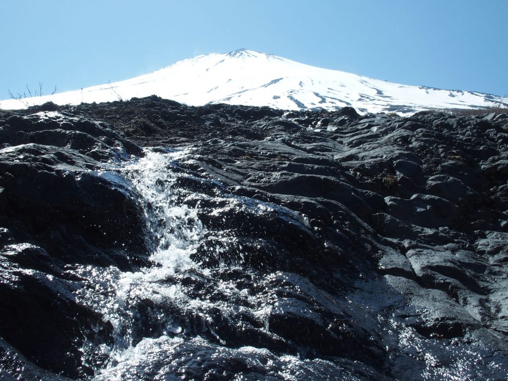 雪解けの水、キラキラ